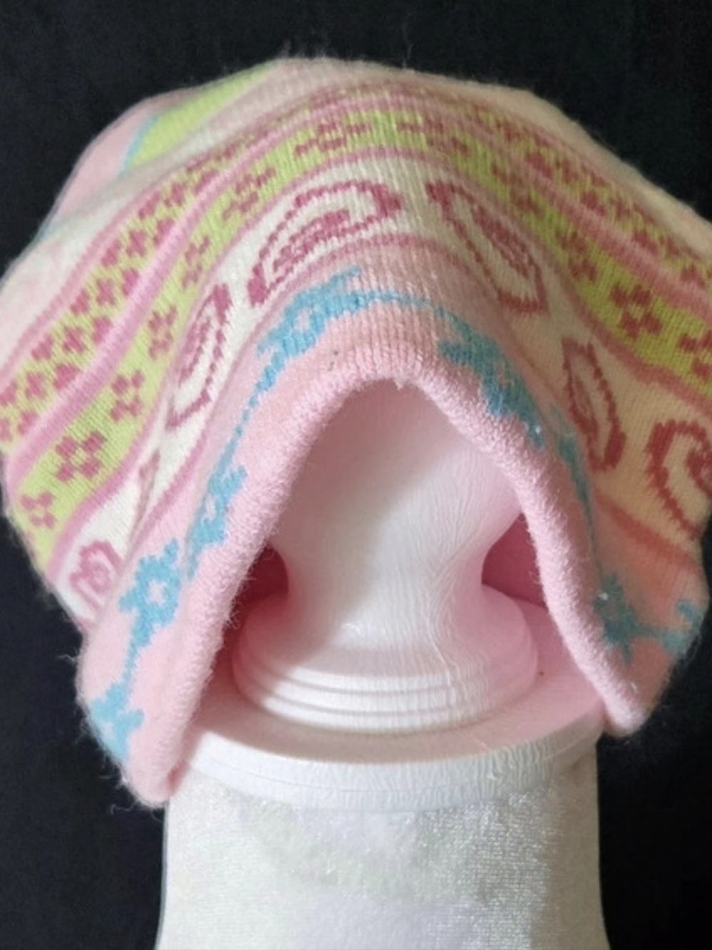 Kids Patterned Pink Hat#765